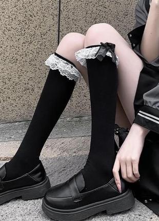 Гольфы 2 цвета в стиле лолита2 фото