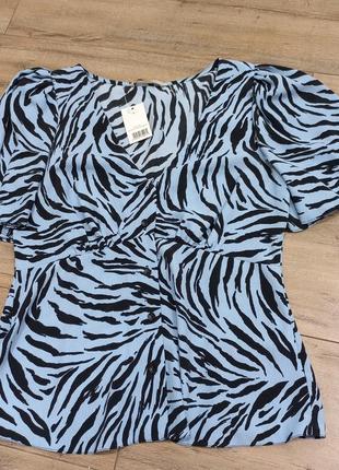 Блуза нова в принт зебра