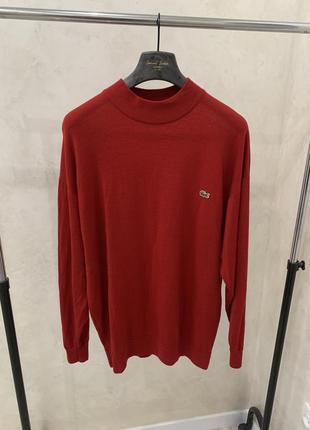 Свитер lacoste джемпер свитшот гольф пуловер красный