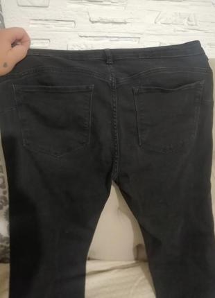 Женские джинсы батал темно серые 50-52 размер