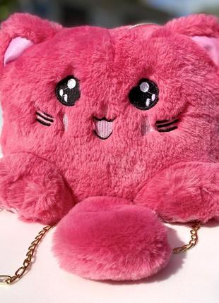 Сумка котик хутряний