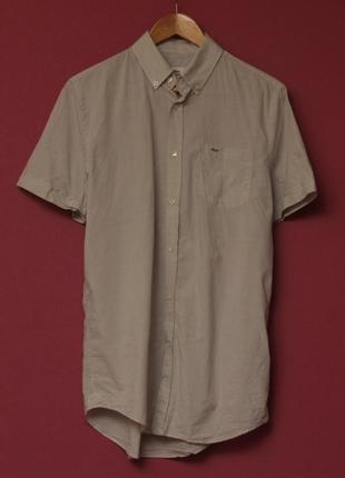 Lacoste 39 l рубашка из легчайшего хлопка короткий рукав свежие коллекции