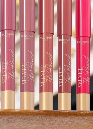 Стойкая помада карандаш bourjois