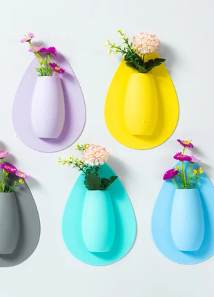 Декор для кухни – силиконовая ваза для цветов, декоративная интерьерная наклейка 3d на холодильник