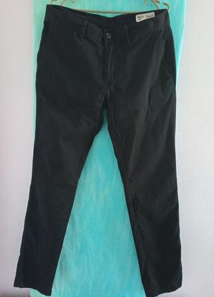 Мужская одежда/ брендовые коттоновые летние брюки брюки черные 🖤 46/48/м размер, коттон