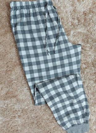 Штаны пижамные (фланель), размер 10-12 (евро 38-40)