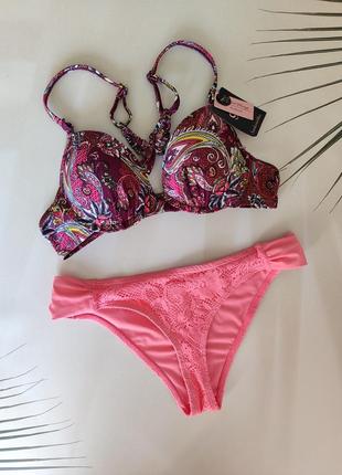 70a/32a - xs купальник с интересной спинкой hunkemoller