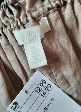 Платье миди летнее h&m натуральное3 фото