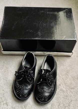 Туфли ботинки блоги оксфорды модельные кожаные детские free steep (англия)