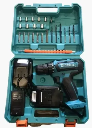 Шуруповерт makita 331 dwe (24 в, 5,0 ач) з набором інструментів, запасний акумулятор