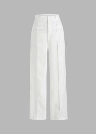 Белые брюки палаццо со сплошным швом размер м новые
