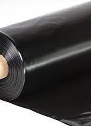 Пленка 30 мкм  0.8м*500м пленка черная в рулонах для мульчирования клубники
