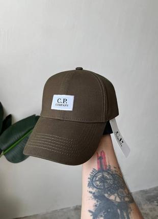 Бейсболка cp company бавовняна кепка чоловіча жіноча сп компані хакі