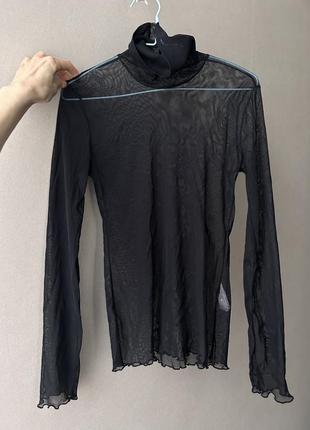 Прозора водолазка топ