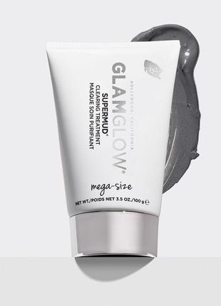 Очищающая маска на основе глины для лица glamglow supermud (набор)