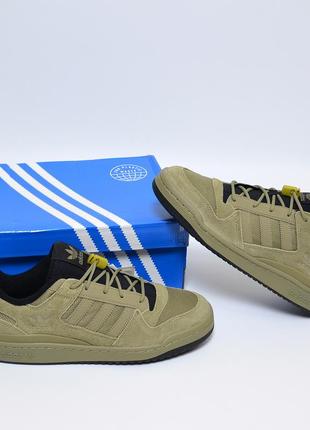 Adidas originals forum low cl olive кроссовки оригинал
