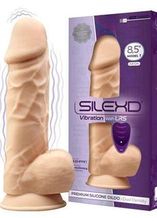 Фаллоимитатор с вибрацией silexd norman vibro flesh (model 1 size 8,5") lrs (упаковка от 8'' модели)