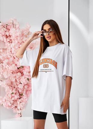 Хіт 2024😍 футболка оверсайз в стилі balenciaga жіноча преміум якісна