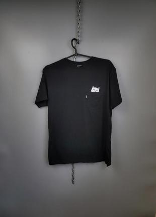 Черная коттоновая футболка с логотипом Ripndip rip n dip футболка