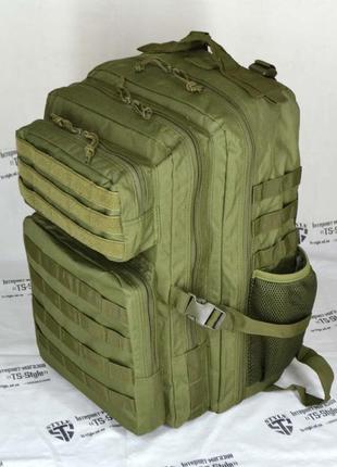Тактичні армійський рюкзак lawaia 45 літрів в камуфляжі армійський зелений