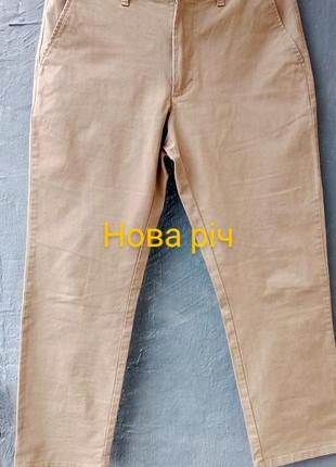 Штани брюки слакси прями "хакі" "койот" "пустеля" стан нових, р.м (10 наш 46-48), щільна м'яка тканина