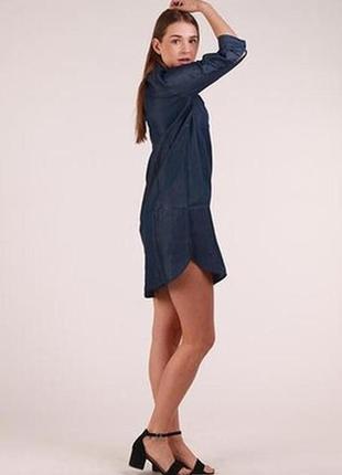 Натуральне плаття-сорочка туніка денім