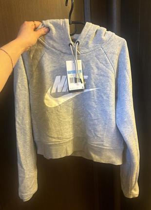 Nike оригинал, новый укороченный худи, свитшот найк