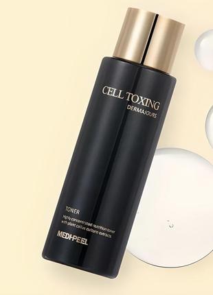 Тонер для обличчя, що відновлює, зі стовбуровими клітинами medi peel cell toxing dermajours toner