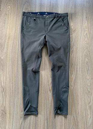 Мужские эластичные штаны брюки для верховой езды elt micro sport silicon