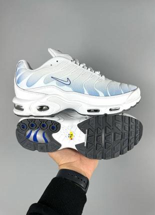 Nike tn white blue кросовки