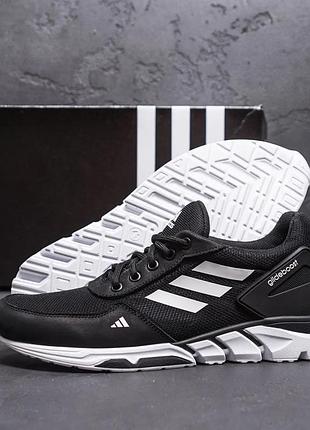 Мужские кроссовки летние сетка adidas originals black