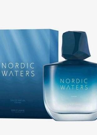 Мужская парфюмированная вода nordic waters [нордик уотерс], oriflame 75мл