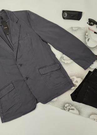 Стильный летний мужской пиджак блейзер stefanel, итальялия, р.3xl / 4xl