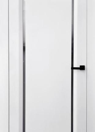 Двері міжкімнатні білі зі склом модель fly ral 9003 полотно  фарба  600х700х800х900х2000 мм