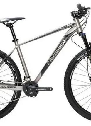 Велосипед crosser mt-042 ltwoo 27,5″ рама 18, сіро-чорний gray-black
