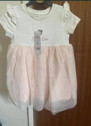 Новое нарядное платье george 1,5 2 3 4 5 лет