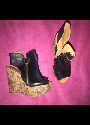 Босоножки heels турция кожаные в стиле zara chanel kors