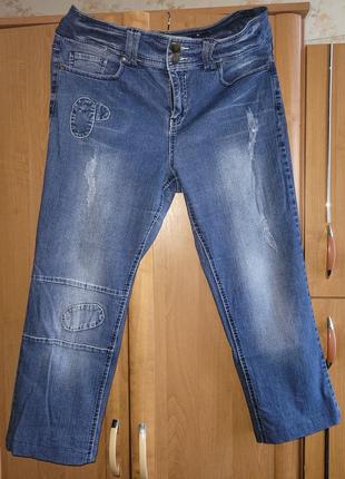 Жіночі стрейчеві джинси seego denim висока посадка р 54-56