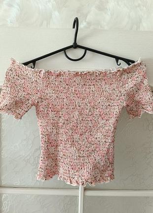 Топ h&m в квітковий принт