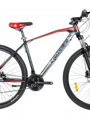 Велосипед crosser t02 29″ рама 18 (21sshimano+hydra), чорно-червоний black-red