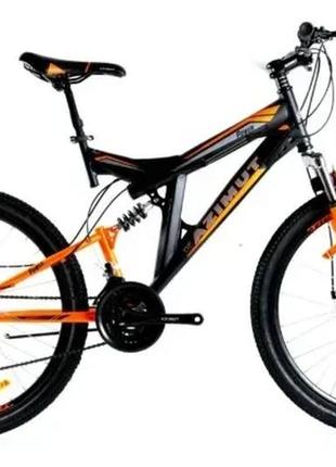 Велосипед azimut power 24″ gfrd рама 17, чорно-помаранчевий black-orange