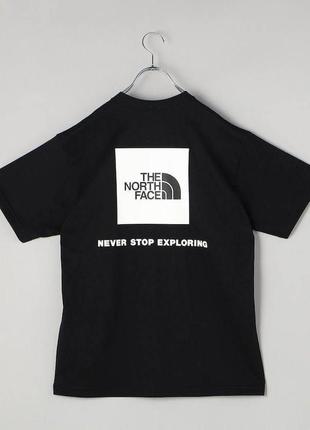 Мужская футболка the north face box logo черная