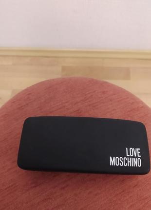 Очки для зрения love moschino с чехлом и с салфеткой