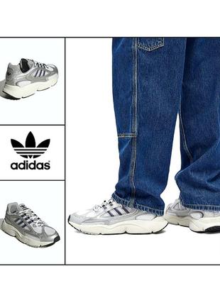 Кросівки adidas ozmillen shoes grey if4015 оригінал сша чоловічі сірі білі металік металеві текстильні весняні літні весна літо кеди снікерси унісекс