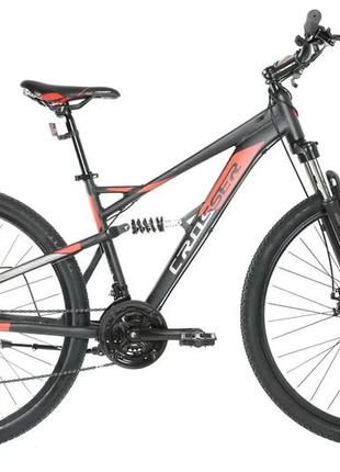 Велосипед найнер crosser stanley 29 рама 17.5, чорно-червоний black-red