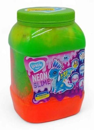 Слайм-антистресс "lovin: big slime", зеленый+розовый