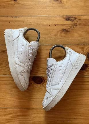 Adidas originals 90 ny white женские спортивные кожаные белые кроссовки