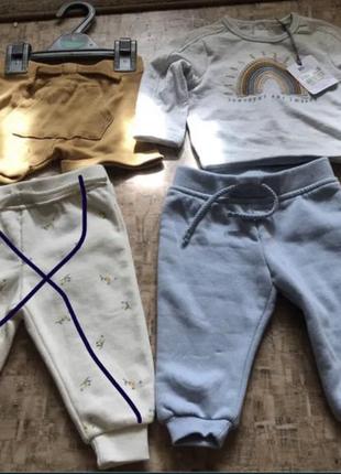 Новые шорты кофта штаны утеплённые tu мальчик 3-6 месяца