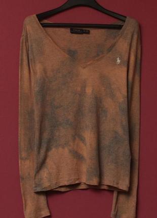 Polo ralph lauren рр s-m (xs бирка) свитер свежие коллекции bleach dye