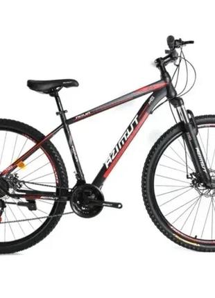 Велосипед azimut aqua 24″ gfrd рама 15, чорно-червоний black-red
